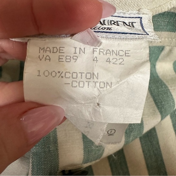 Archival Vintage YSL Nautical Striped Pencil Skirt - Picture 7 of 9